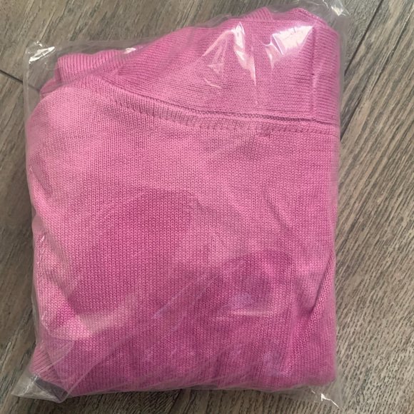 NWT ISAAC MIZRAHI SCALLOP TRIM OPEN FRONT CARDIGAN SWEATER AFRICAN ORCHID XXS - Picture 11 of 11